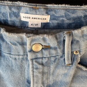 Good American Sky Blue Denim Pants